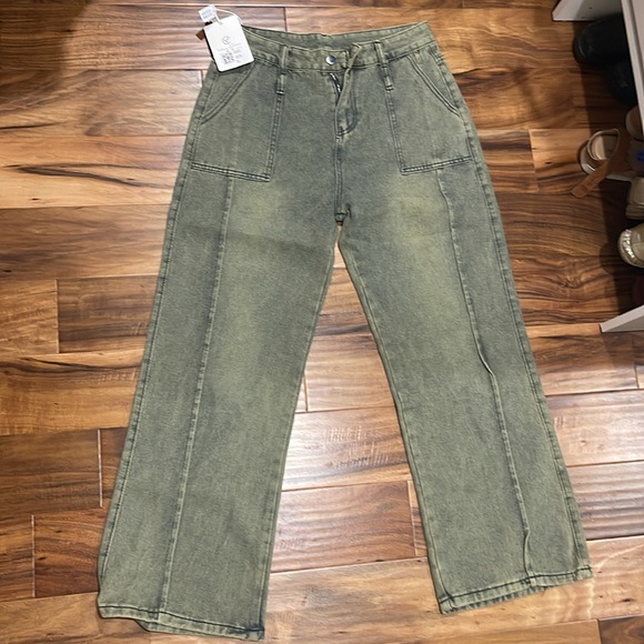 Jeans Stylish Wide-Leg Jeans size XL brand Yue Chen - Picture 4 of 8